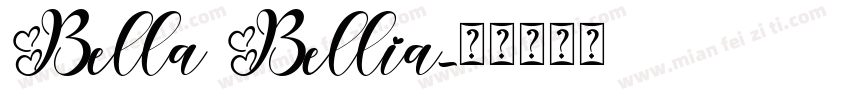 Bella Bellia字体转换